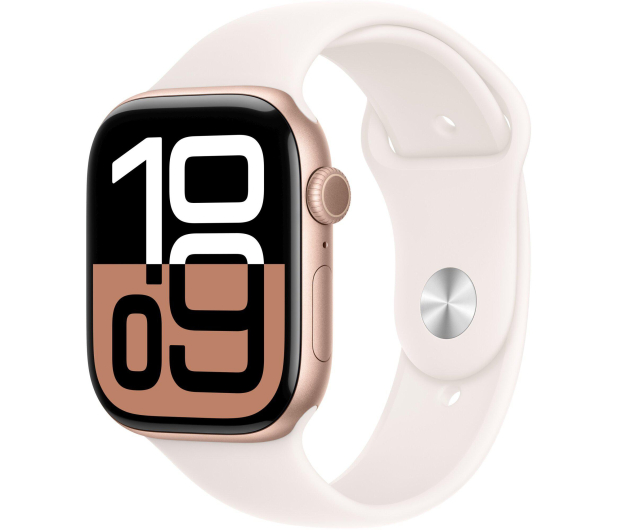 Apple Watch 10 42/Różowe Aluminum/Różowy Pasek Sportowy M/L GPS - 1278122 - zdjęcie